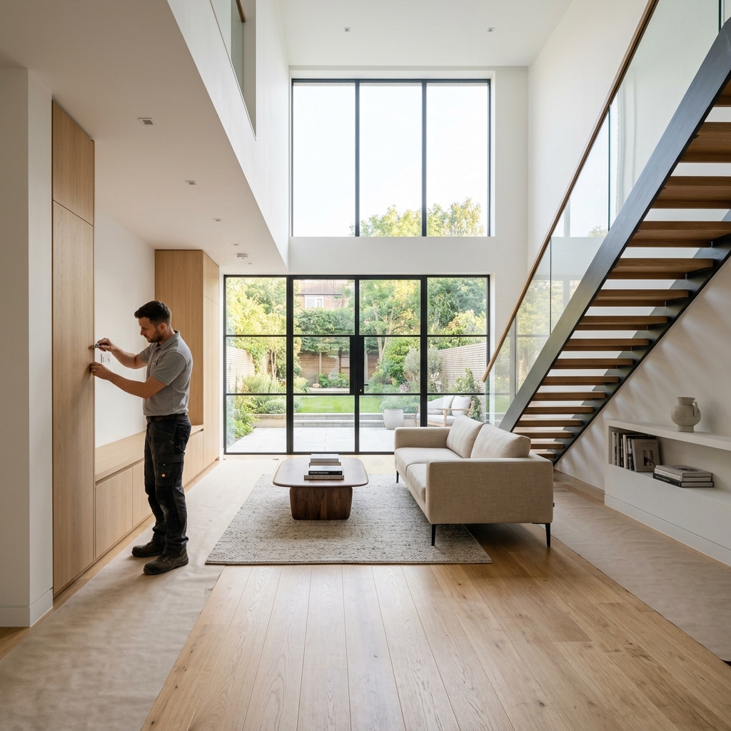 Refined installation and finishing